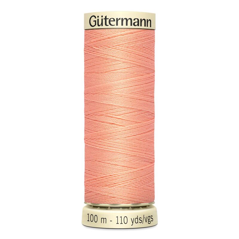 Gutermann Natural Cotton Thread 110yd Peach Pink