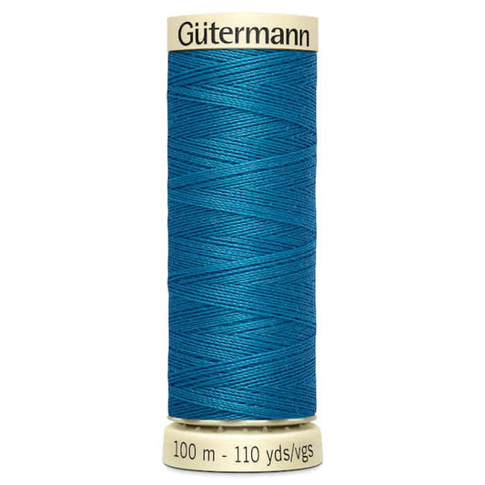 Gutermann Natural Cotton Thread 110yd Peacock Blue