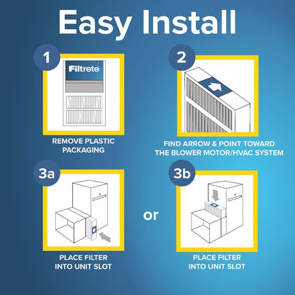 Filtrete 20x25x4 AC Furnace Air Filter, MPR 1550, MERV 12, Fits Lennox & Honeywell, Allergen, Bacteria & Virus, Electrostatic Air Cleaning Filter, 2-Pack (actual size 19.88 x 24.63 x 4.31)