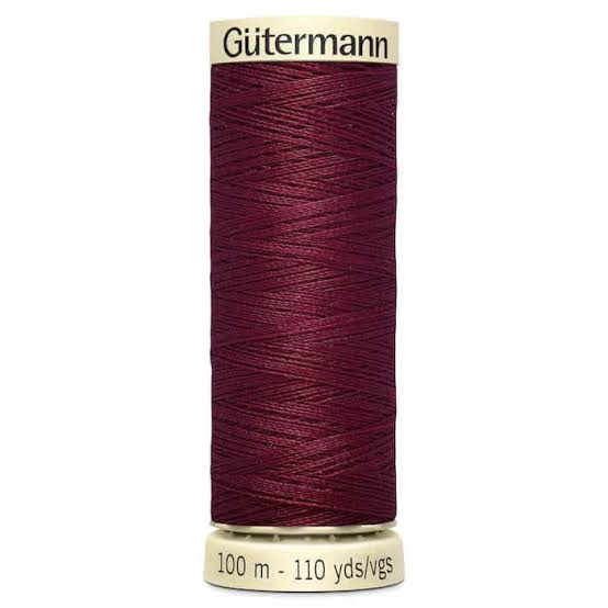 Gutermann Natural Cotton Thread 110yd Burgundy