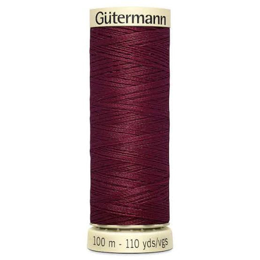 Gutermann Natural Cotton Thread 110yd Burgundy