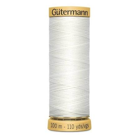 Gutermann Natural Cotton Thread 110yd White