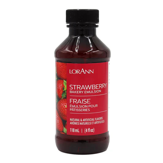LorAnn Strawberry Bakery Emulsion, 4 oz - Intense Strawberry Flavour Extract for Baking, Cookies, Cupcakes, Frosting, Ice Cream, Smoothies and Beverage - Vegan, Gluten, Sugar, and Nut Free (Copy) (Copy) (Copy)