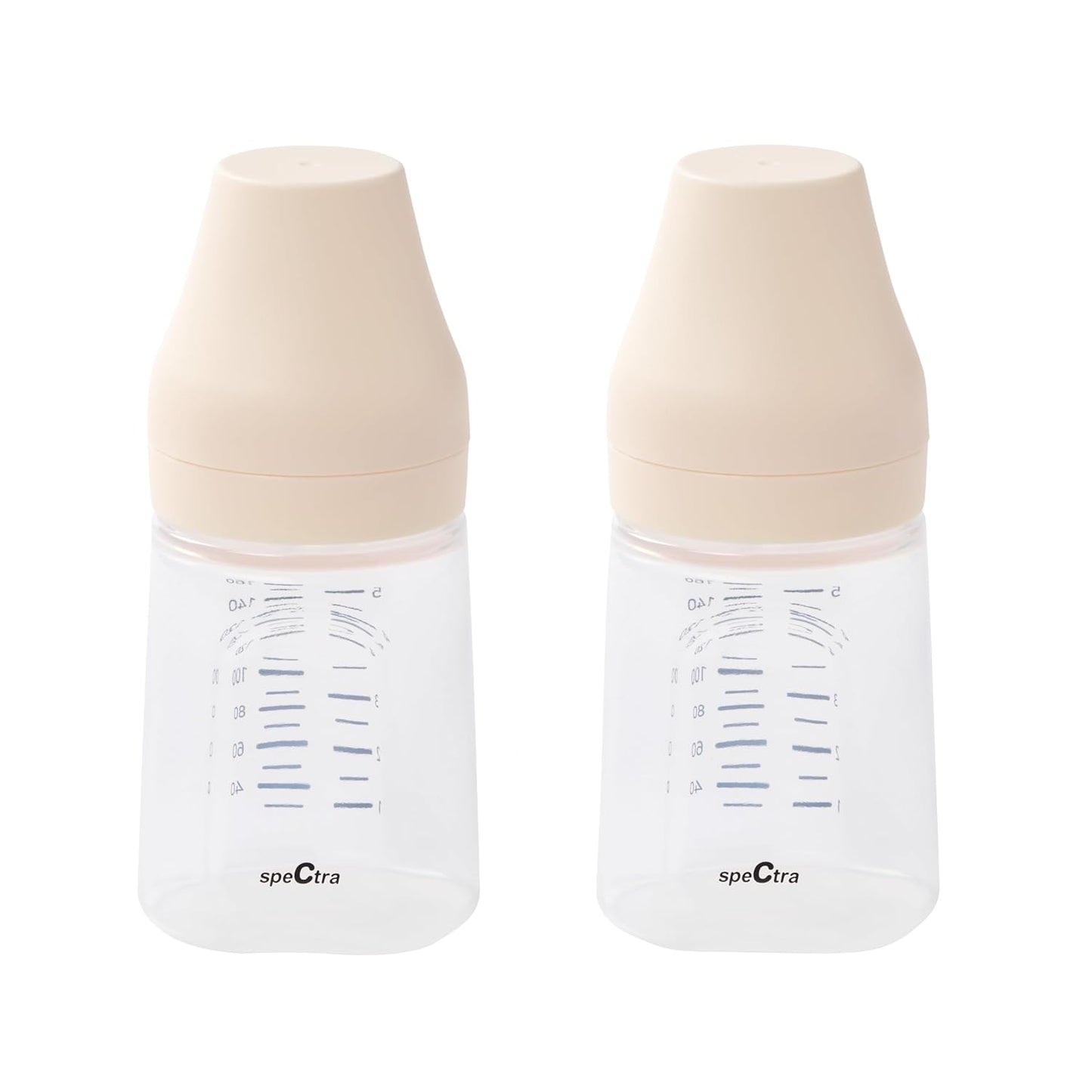 Spectra – Wide Neck Baby Bottles – Compatible with Spectra Breast Milk Pump Flanges (Pack of 2)