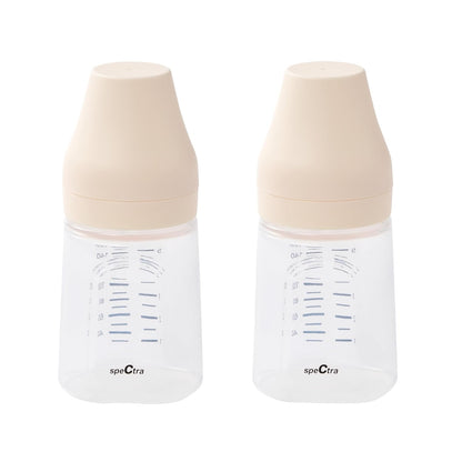 Spectra – Wide Neck Baby Bottles – Compatible with Spectra Breast Milk Pump Flanges (Pack of 2)